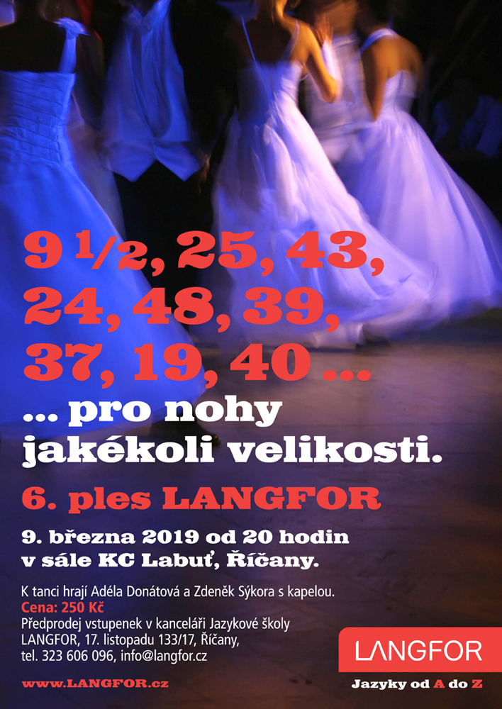 Plakátek - pozvánka na ples